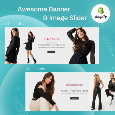 Awesome Image & Video Slider Shopify Section