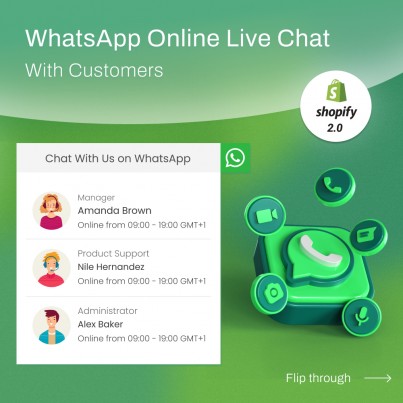 WhatsApp Online Live Chat Shopify Section
