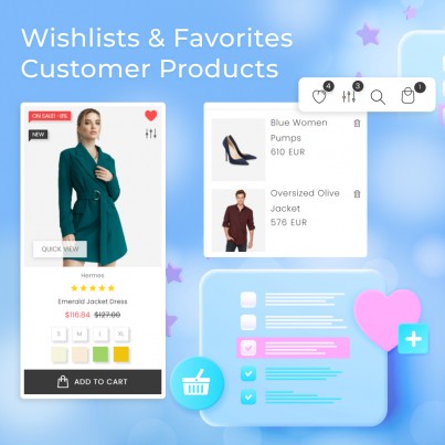Wishlist & Favorites Customers Products Shopify Section