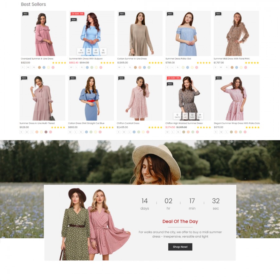 Wondery - Fashion Clothes & Jewelry, Accessories Template