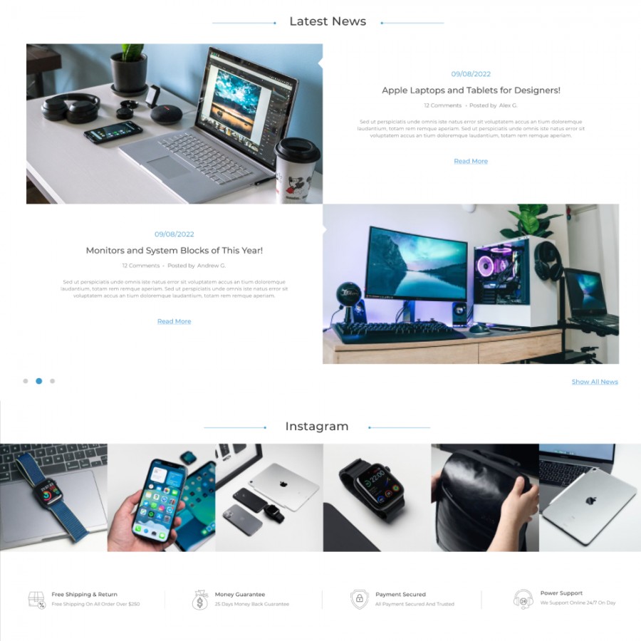 Pixel Store - Electronic & Games, Phones, Gadgets Template