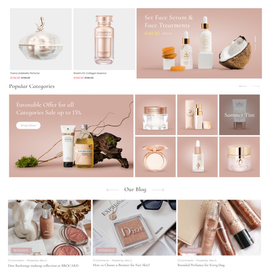 LeBeauty - Natural Cosmetics, Beauty & Medicine Template