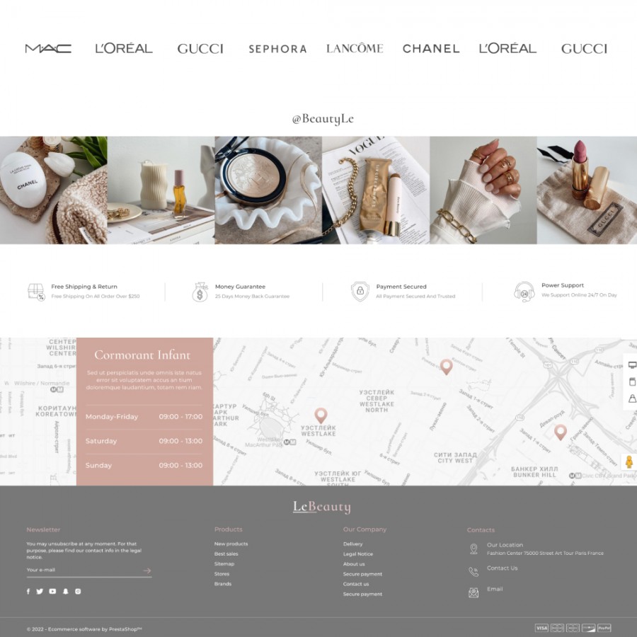 LeBeauty - Natural Cosmetics, Beauty & Medicine Template