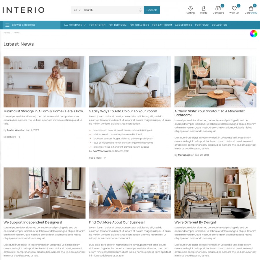 Interio - Decor and Furniture, Home & Garden Template
