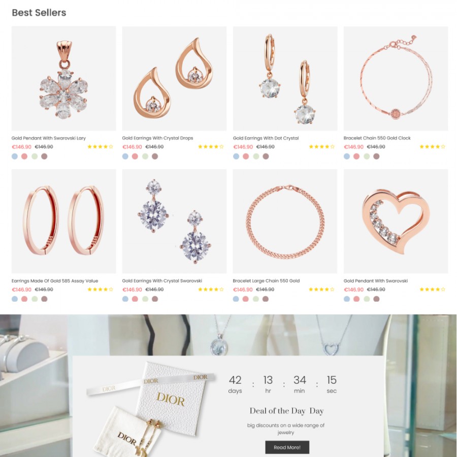 Doroty - Jewelry & Watch, Fashion Accessories Template