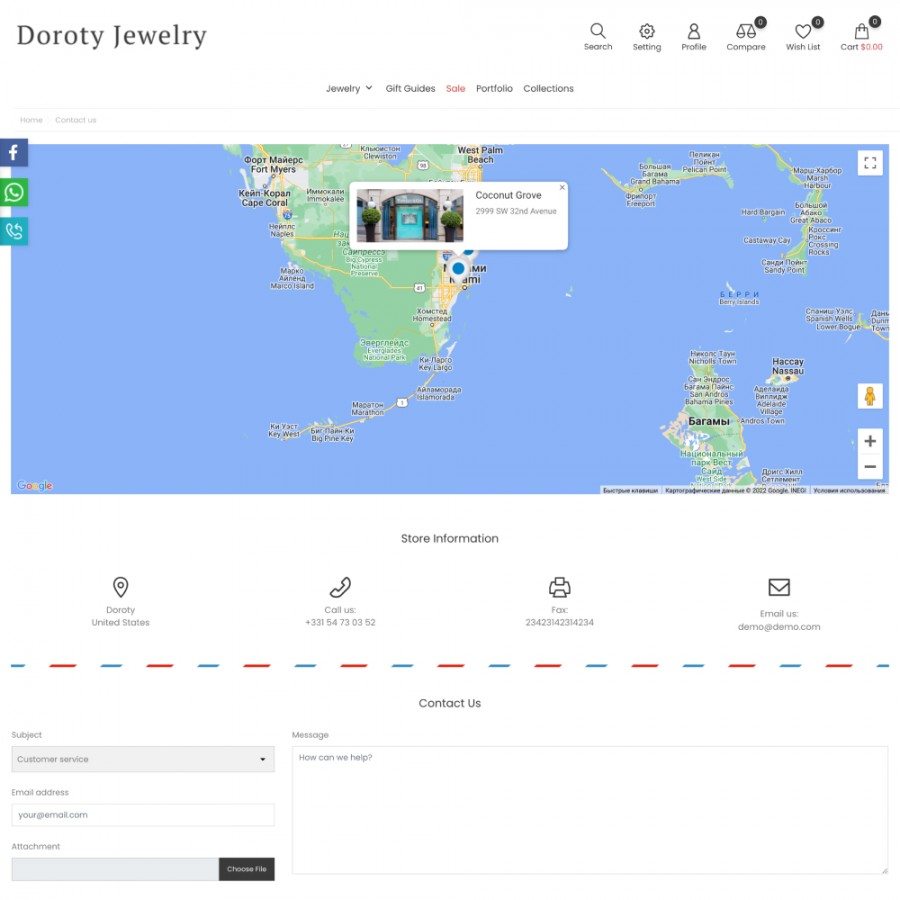 Doroty - Jewelry & Watch, Fashion Accessories Template