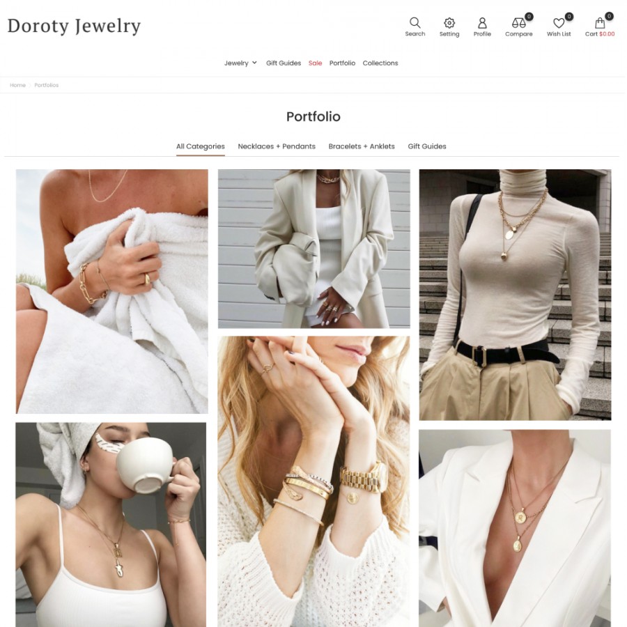 Doroty - Jewelry & Watch, Fashion Accessories Template