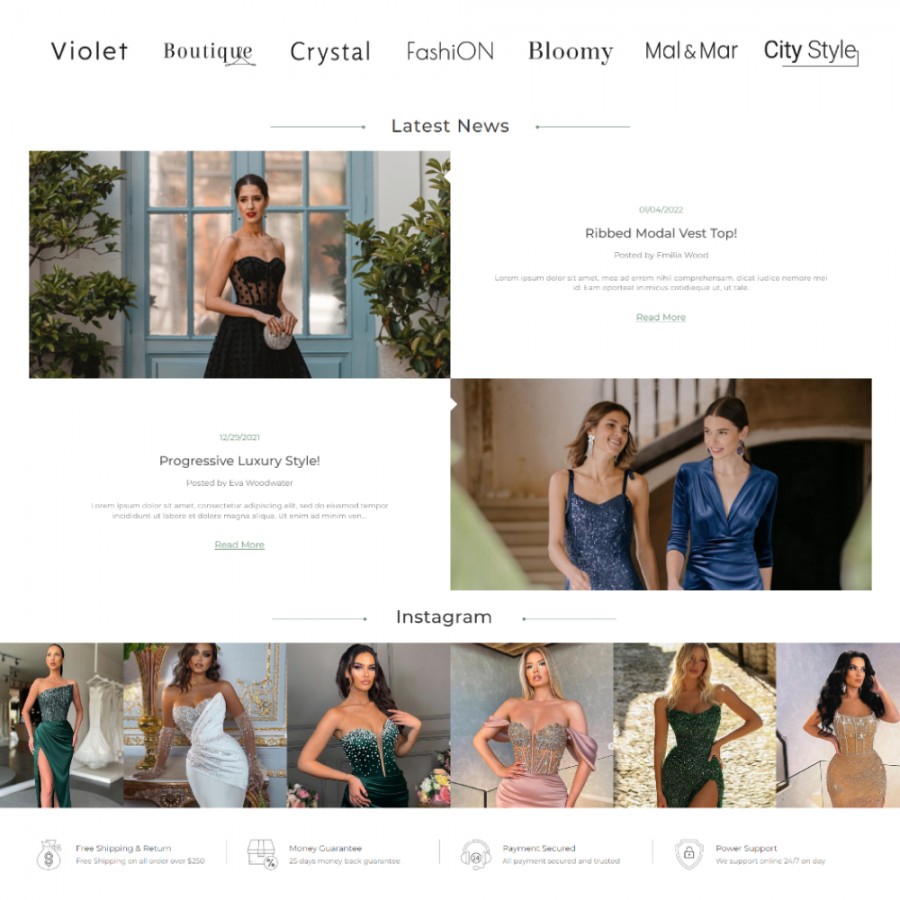 Olivia - Fashion Clothes, Jewelry & Accessories Template