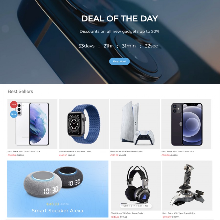 ElectroCloud - Electronic, Gadgets & Phones, Bikes Template