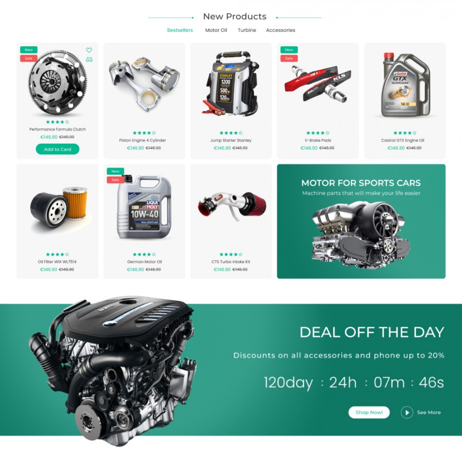 SpeedCar - Auto & Moto, Tools and Bikes Store Template