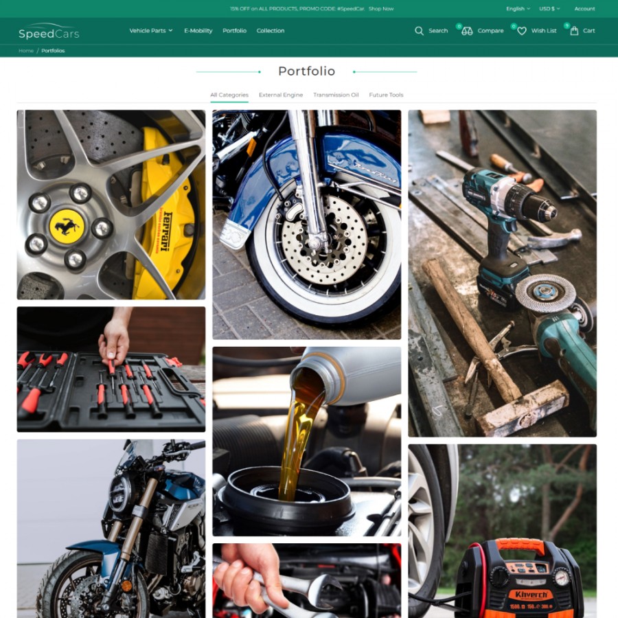 SpeedCar - Auto & Moto, Tools and Bikes Store Template