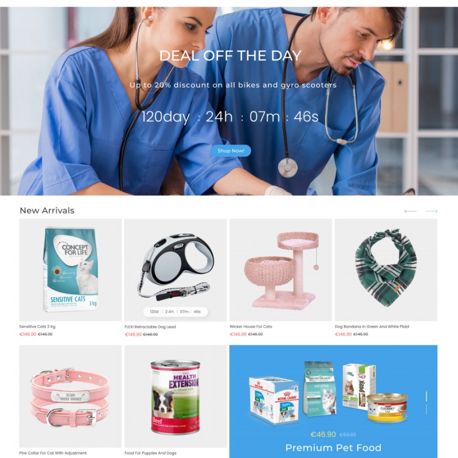 VetClinic - Animals & Pets Goods Store Template