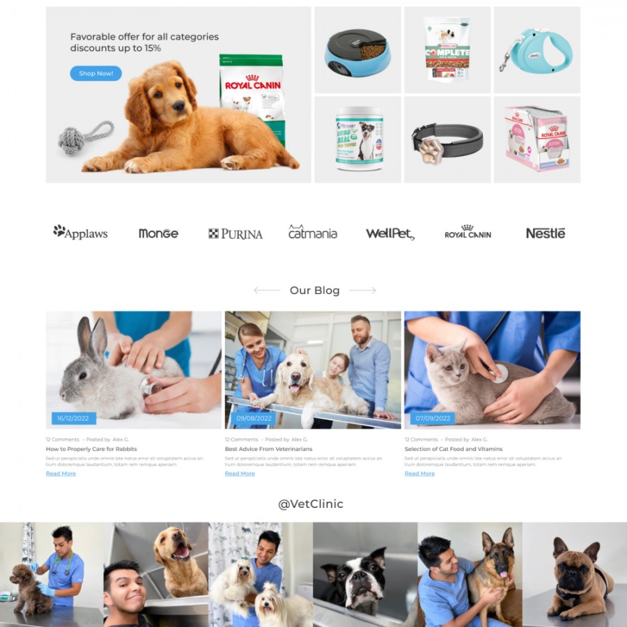 VetClinic - Animals & Pets Goods Store Template