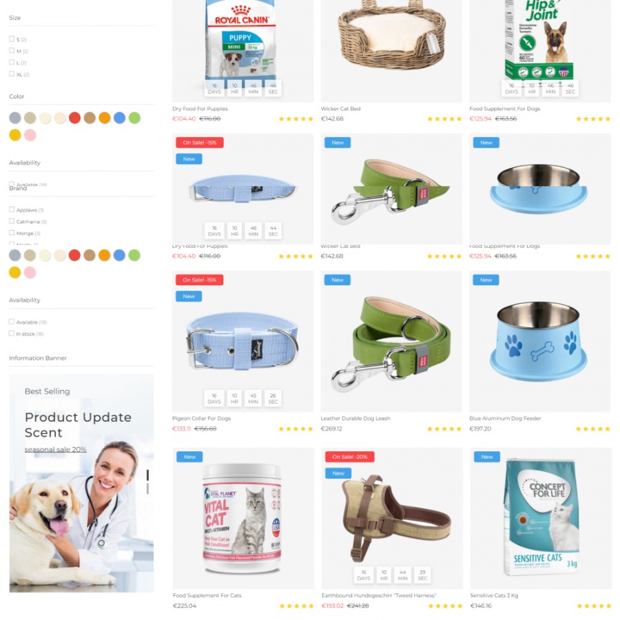 VetClinic - Animals & Pets Goods Store Template