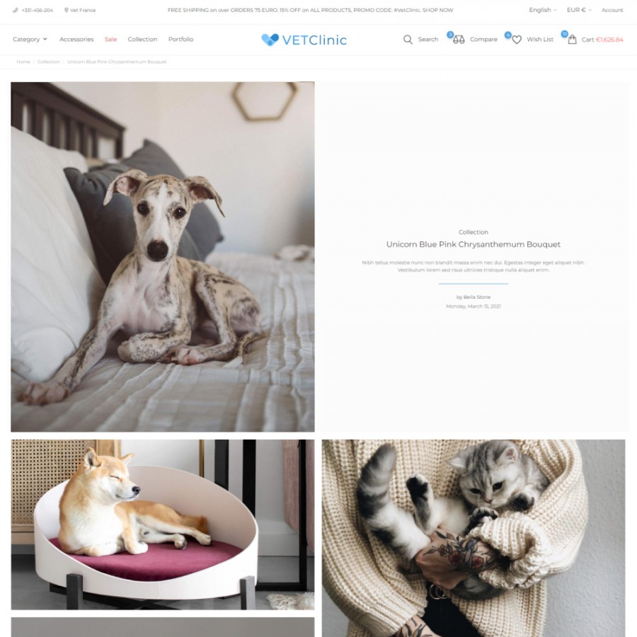 VetClinic - Animals & Pets Goods Store Template