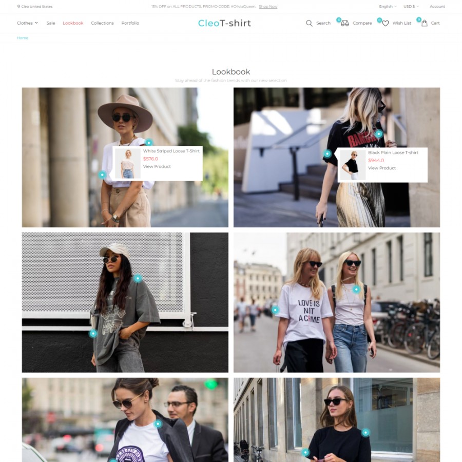 Cleo - Fashion Store, T-Shirts, Jewelry & Accessories Template