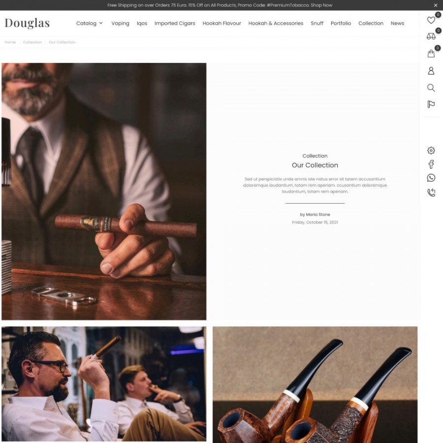 Douglas - Tobacco, Cigarette, and Vape Shop Template