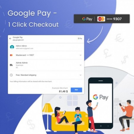 Google Pay - 1 Click Checkout Prestashop Module