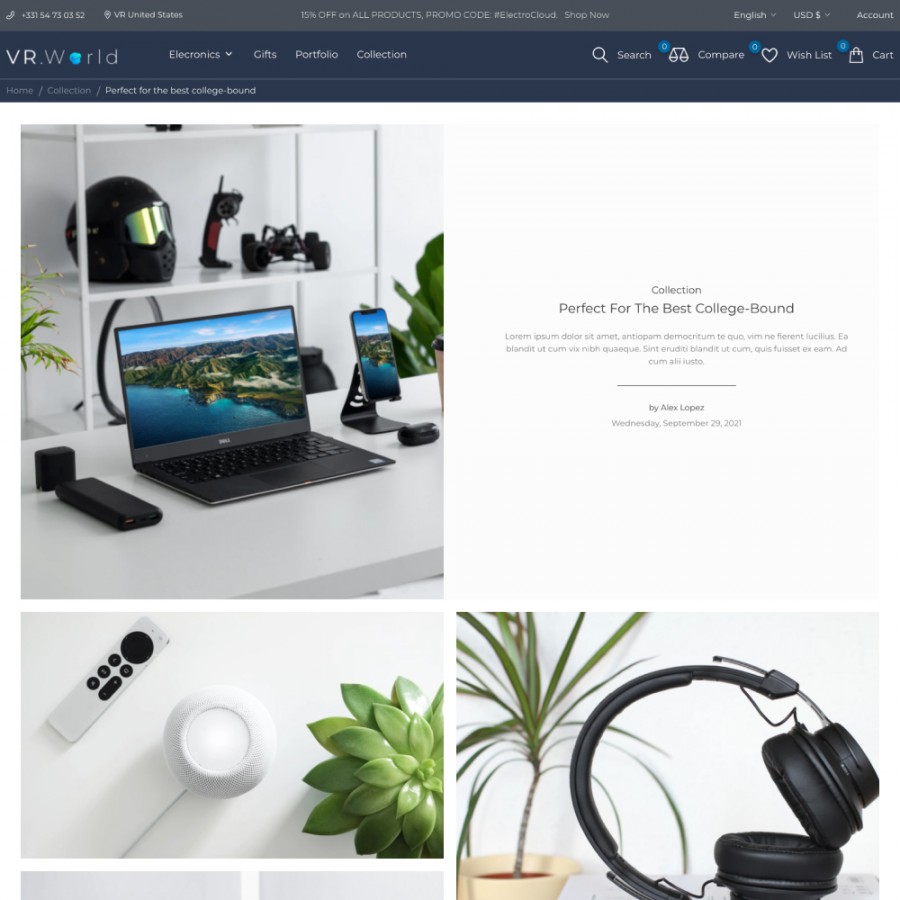 VrWorld - Electronics, Games & Virtual Reality Services Template