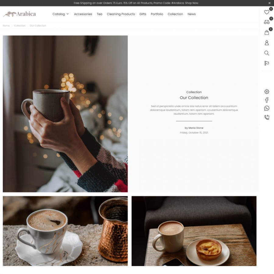 Prestashop Theme Arabica - Coffee and Tea, Equipment for Making Drinks