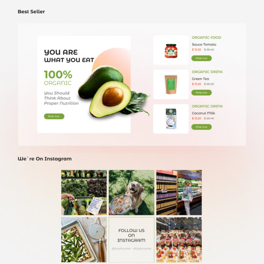 Good Food - Supermarket, Restaurant, Grocery Store Template