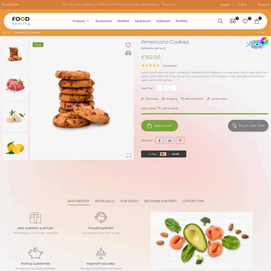 Good Food - Supermarket, Restaurant, Grocery Store Template