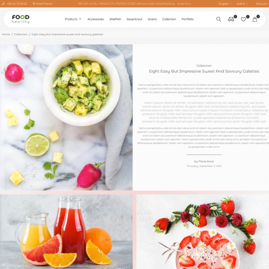 Good Food - Supermarket, Restaurant, Grocery Store Template