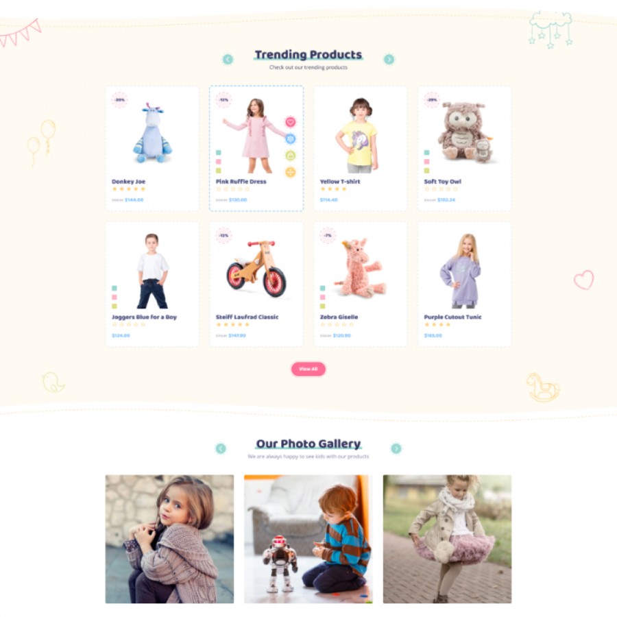 Kiddy - Kids, Children and Babies Clothes & Toys Store Template
