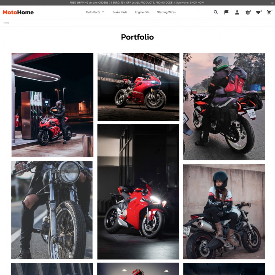 MotoHome - Motorcycle, Car and Bike, Tools and Parts Template