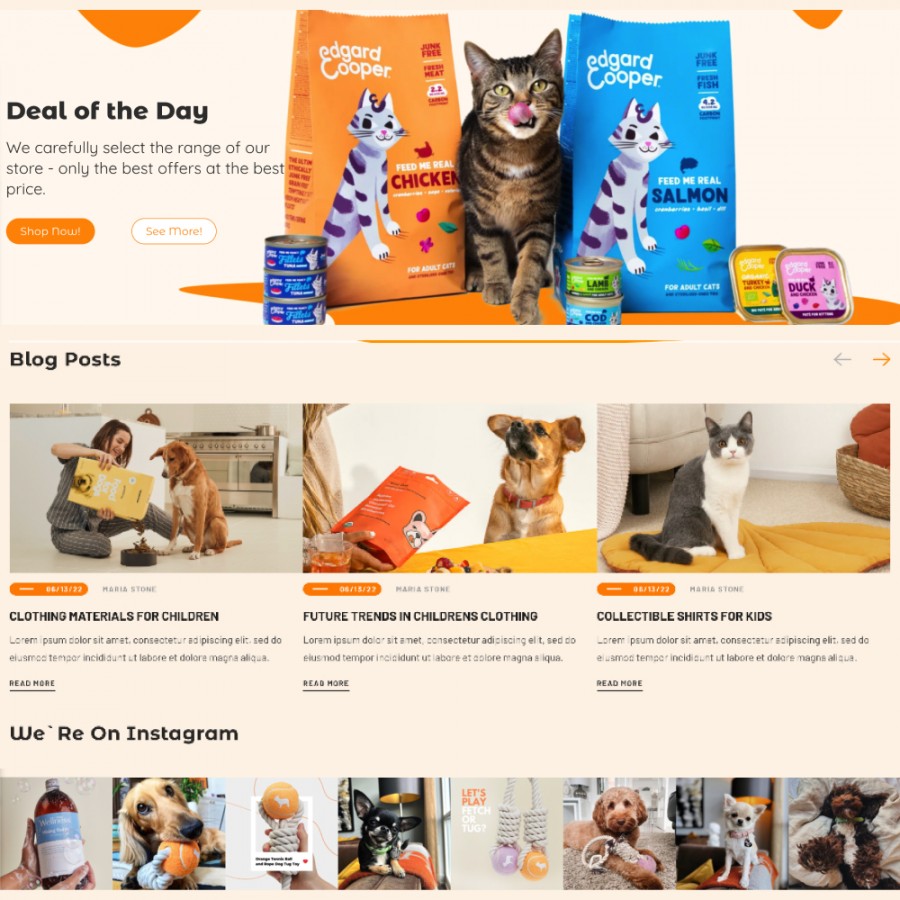 Pawpulous - Pets, Fish & Animals Food, Clothes,Toys Template