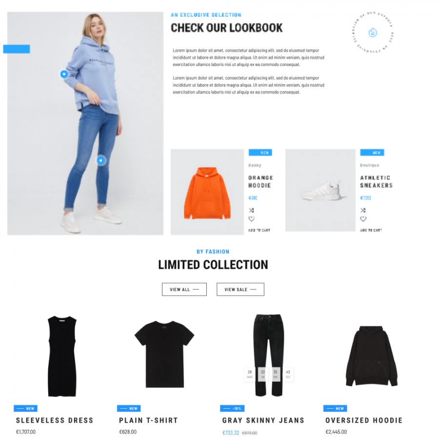 Europe - Stylish Clothes, Underwear, Accessories, Shoes Template