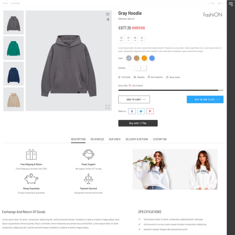 Europe - Stylish Clothes, Underwear, Accessories, Shoes Template