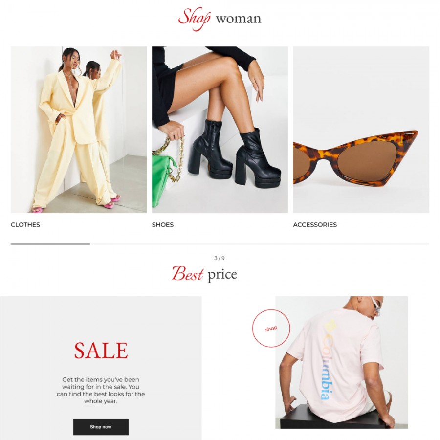 Gabby - Fashion, Clothes & Shoes, Bags & Accessories Template