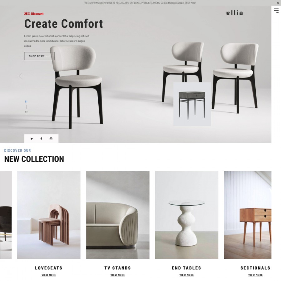 Allia - Furniture, Lighting & Mirrors, Tableware Template