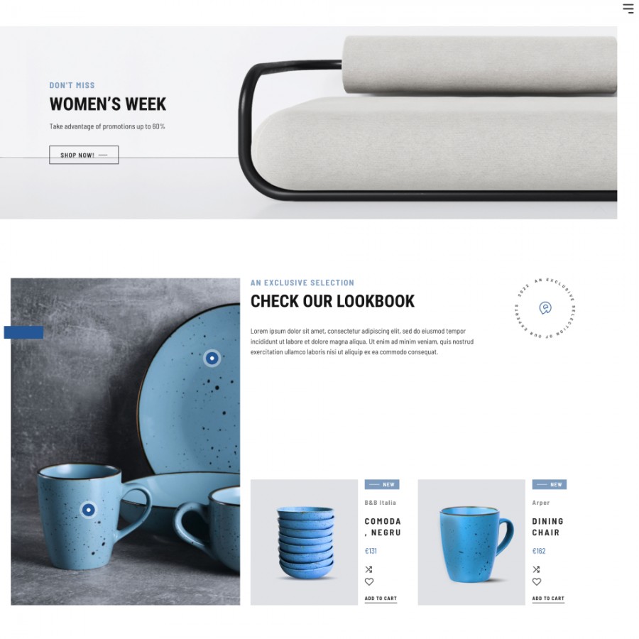 Allia - Furniture, Lighting & Mirrors, Tableware Template