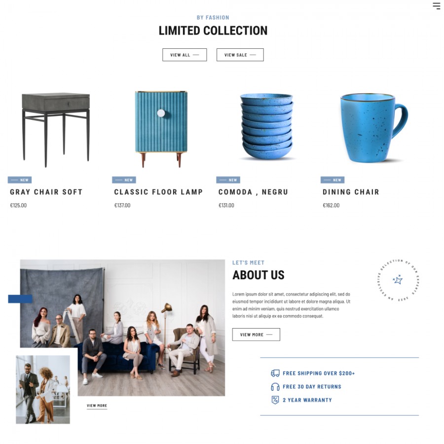 Allia - Furniture, Lighting & Mirrors, Tableware Template