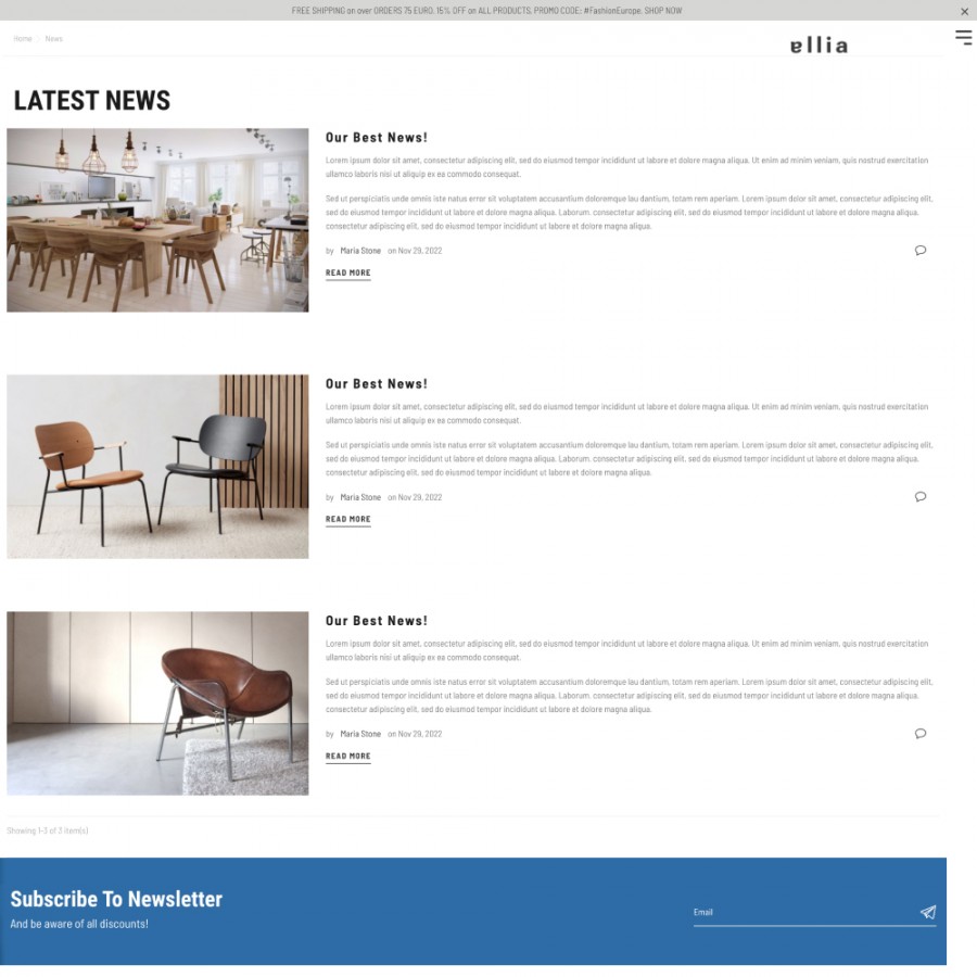 Allia - Furniture, Lighting & Mirrors, Tableware Template