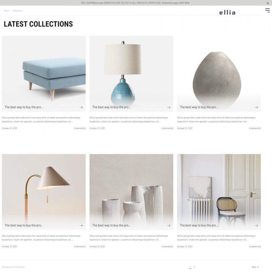 Allia - Furniture, Lighting & Mirrors, Tableware Template