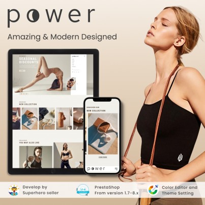 Yoga Power - Sporting & Fitness and Goods, Nutrition Template