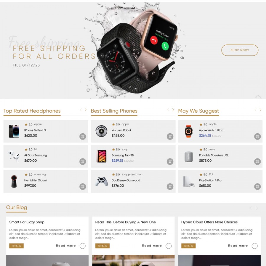 Technolab - Technologies & Electronics, Smart Home Template