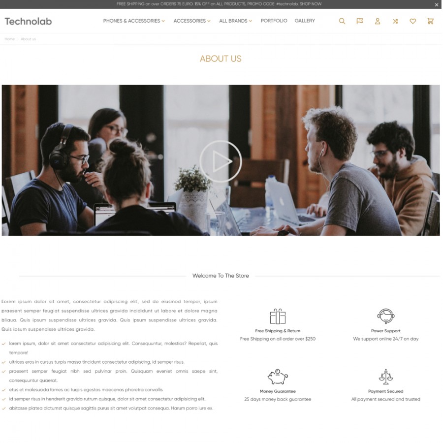 Technolab - Technologies & Electronics, Smart Home Template