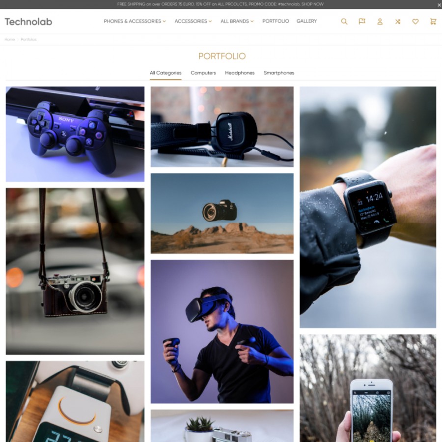 Technolab - Technologies & Electronics, Smart Home Template