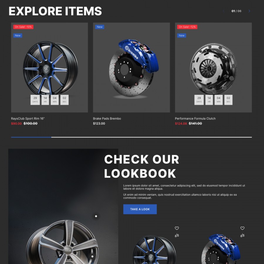 Auto Shop - Electric Cars, Car Rentals & Auto Parts Template