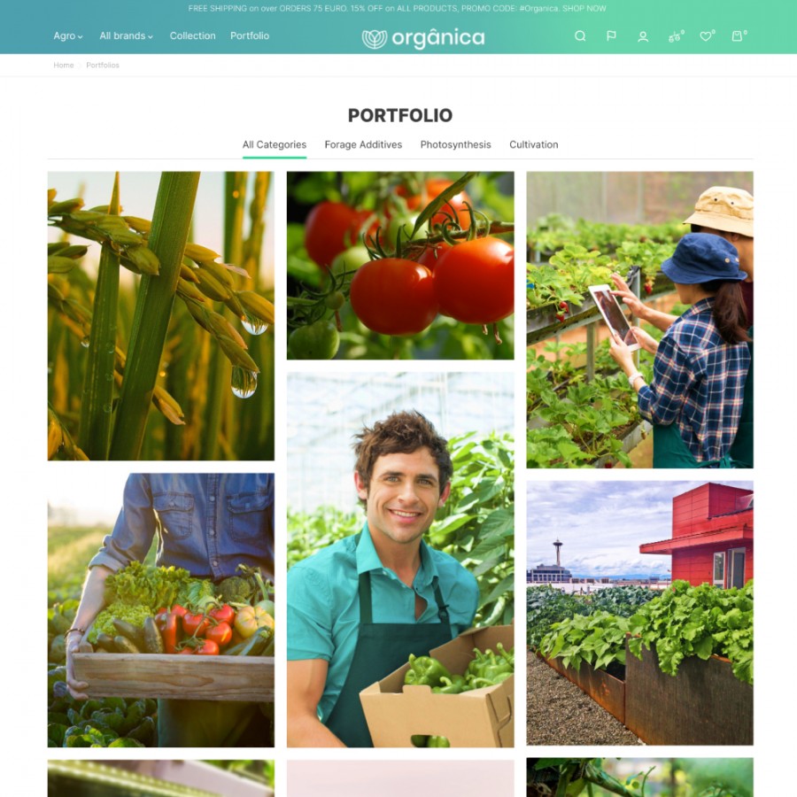 Organica - Farm & Agriculture, Fertilizer, Gardening Template