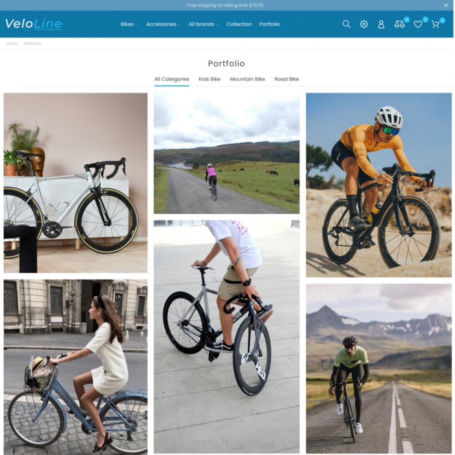 Veloline - Sports, Bikes, Cycling, Automotive & Moto Template