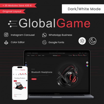 Global Game - Phones & Electronics, Laptops, Technology Template