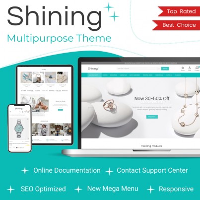 Shining - Luxury Jewelry, Accessories & Gems Shop Template