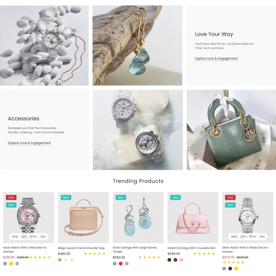 Shining - Luxury Jewelry, Accessories & Gems Shop Template