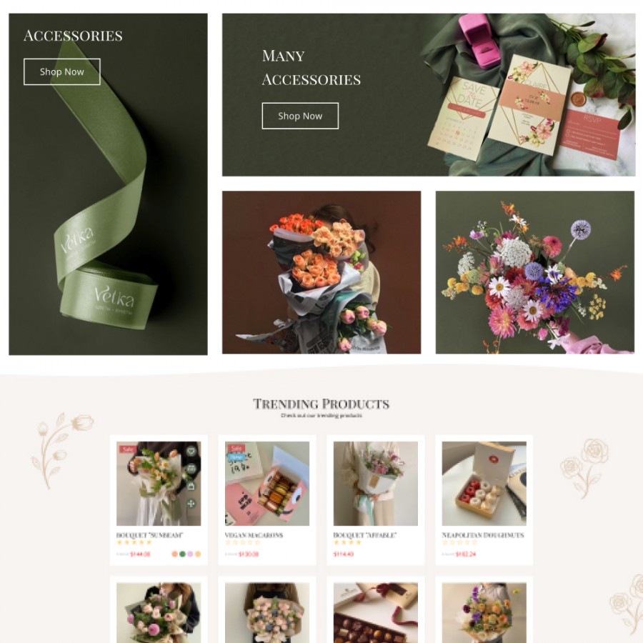 Flora - Florist, Decor, Flowers, Chocolate, Gifts Prestashop Theme