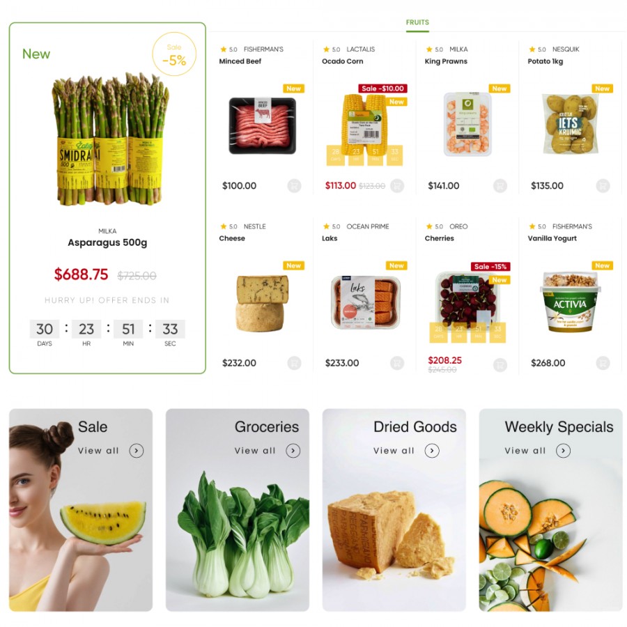 Green Food - Nutritious Meals, Market, Farm Fair Prestashop Template